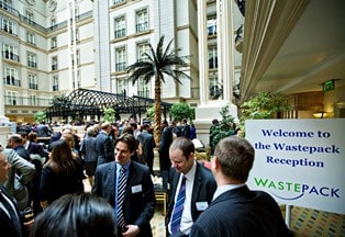 The Awards are held at the Landmark Hotel, Marylebone, London with a drinks reception sponsored by Wastepack